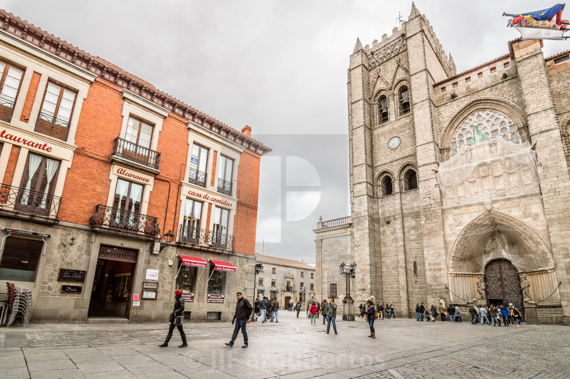 "Cathedral of Avila" stock image