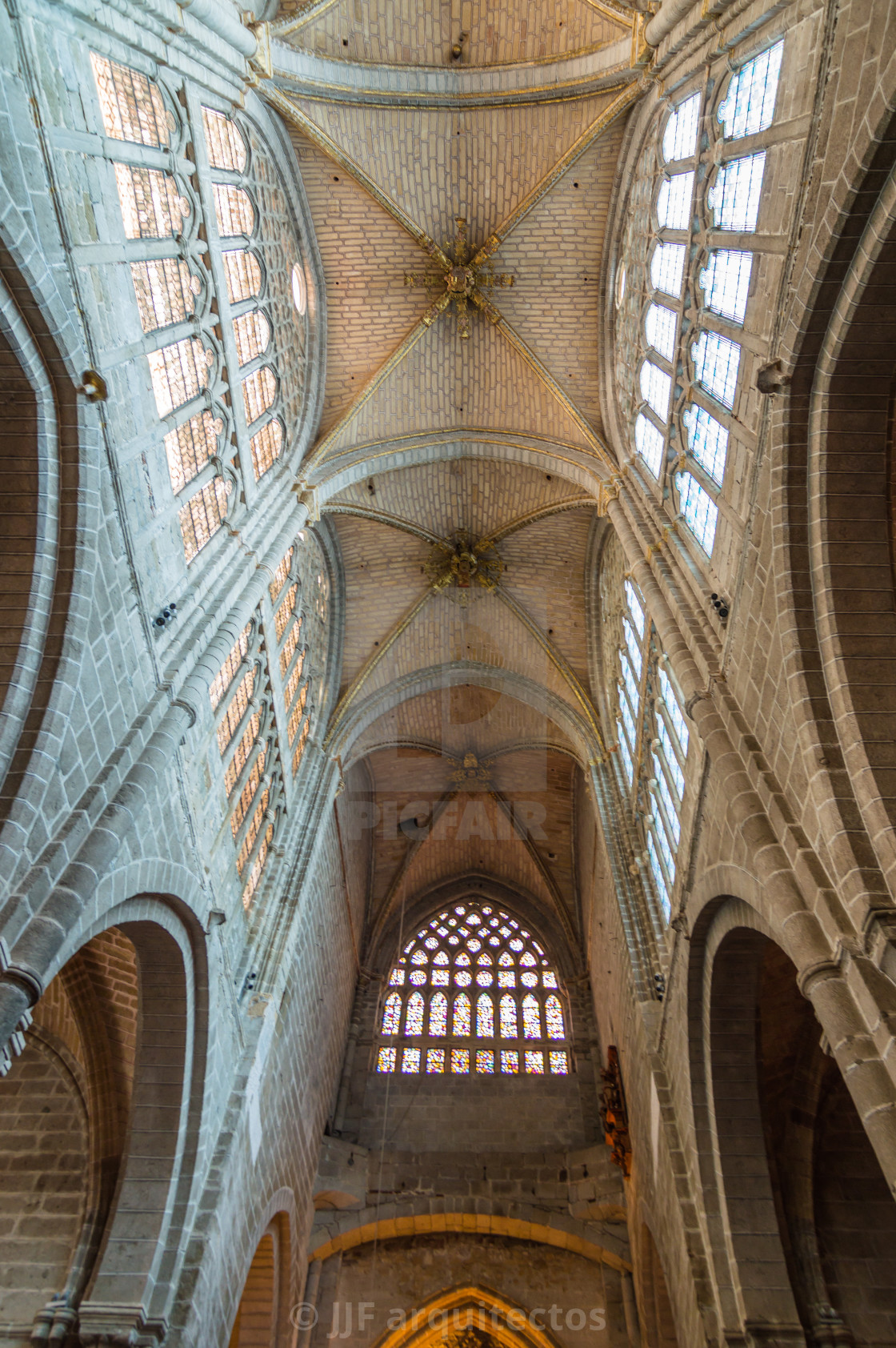 "Cathedral of Avila" stock image