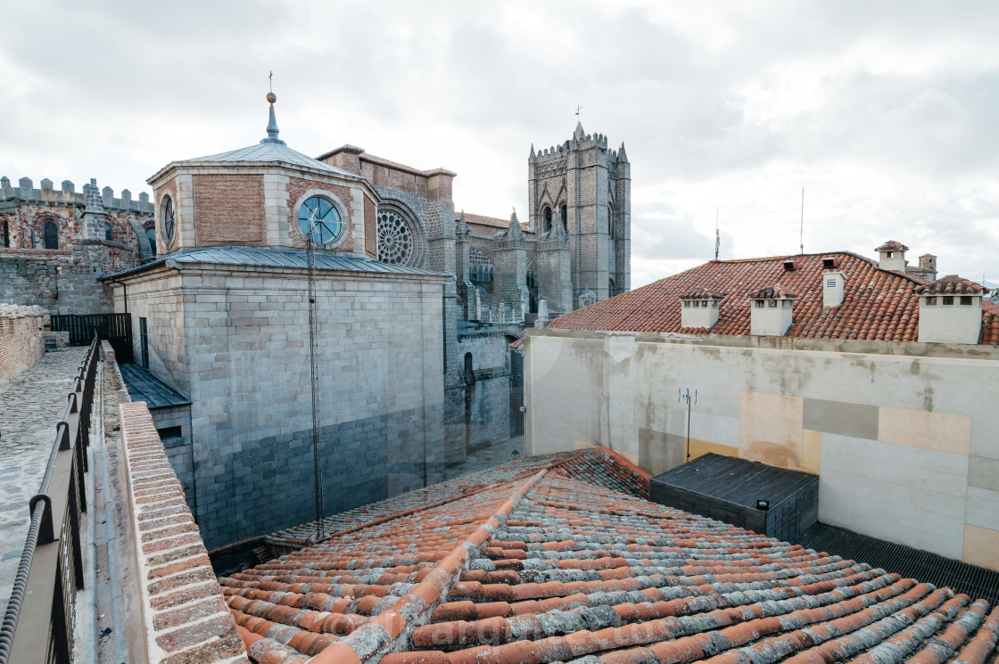 "Cathedral of Avila" stock image