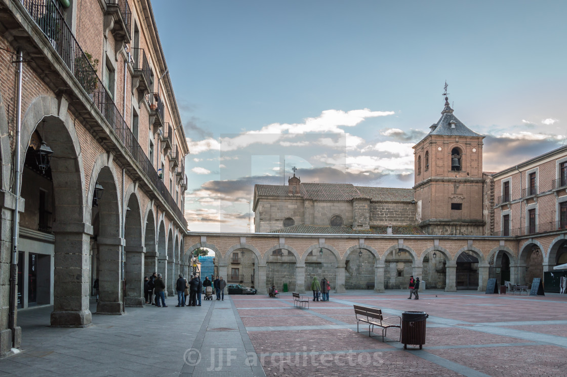 "Square in old medieval city" stock image