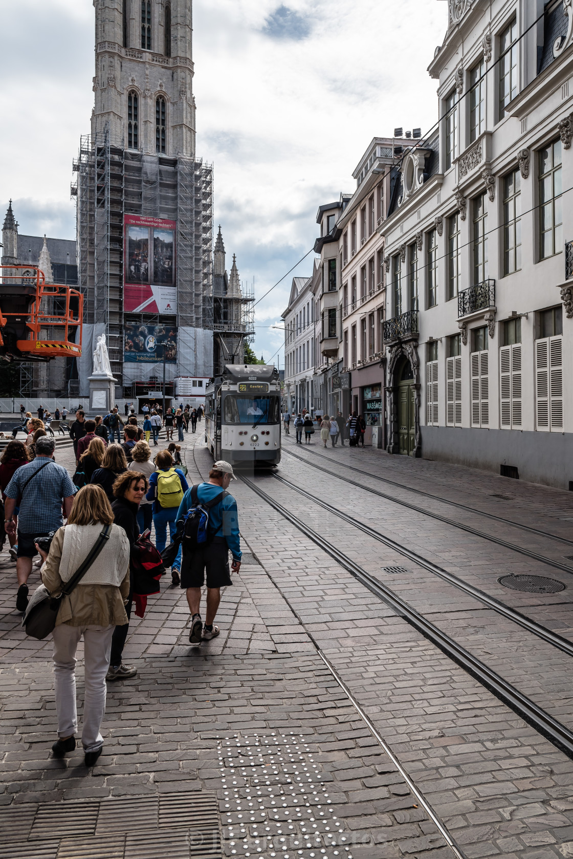 "Cityscape of Ghent" stock image