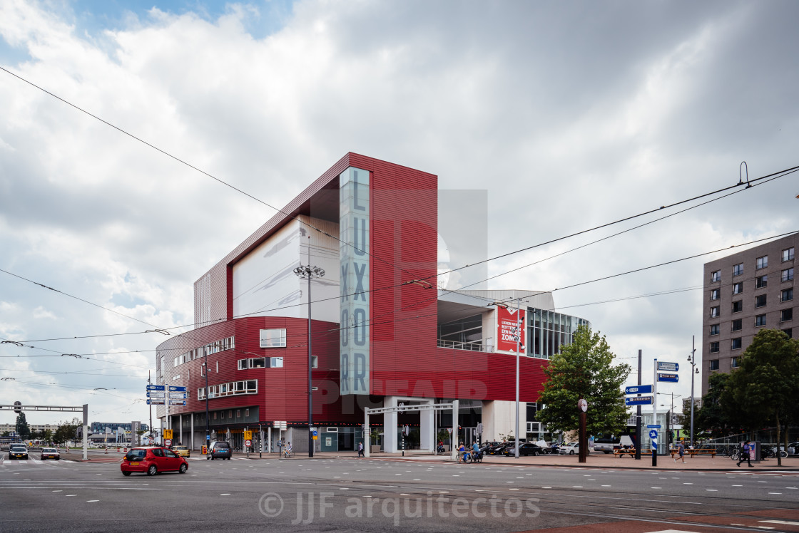 "Modern architecture Theater in Rotterdam" stock image