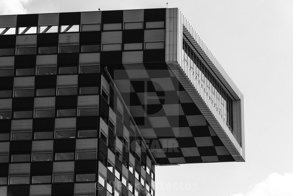 "Modern architecture office building in Rotterdam" stock image