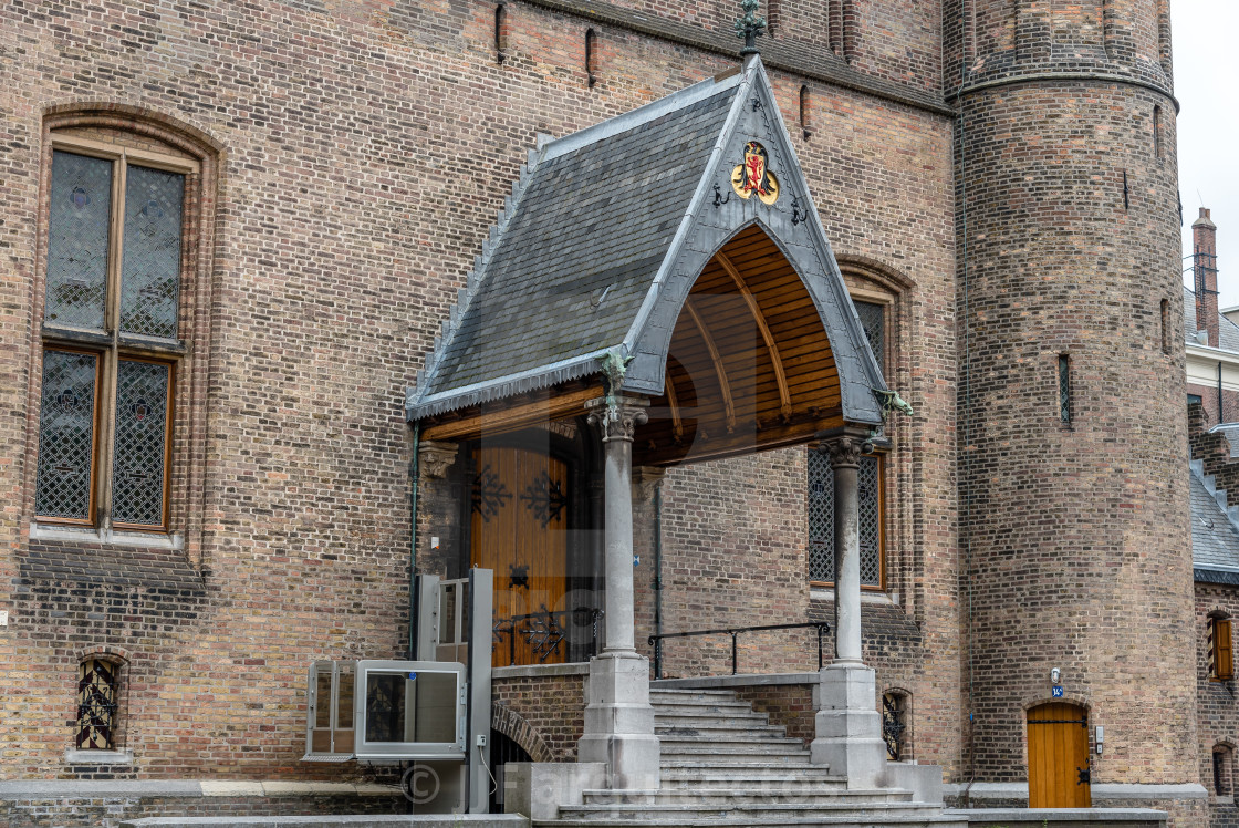 "Binnenhof buildings in The Hague" stock image