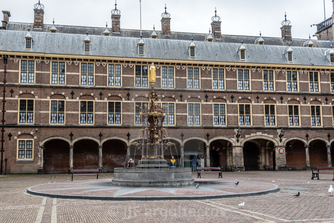 "Binnenhof buildings in The Hague" stock image