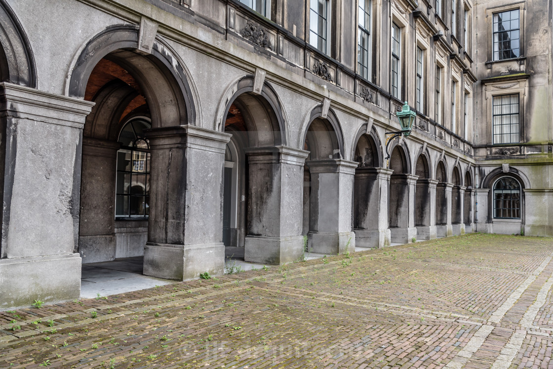 "Binnenhof buildings in The Hague" stock image