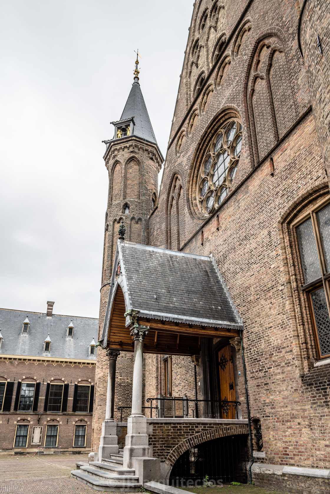 "Binnenhof buildings in The Hague" stock image