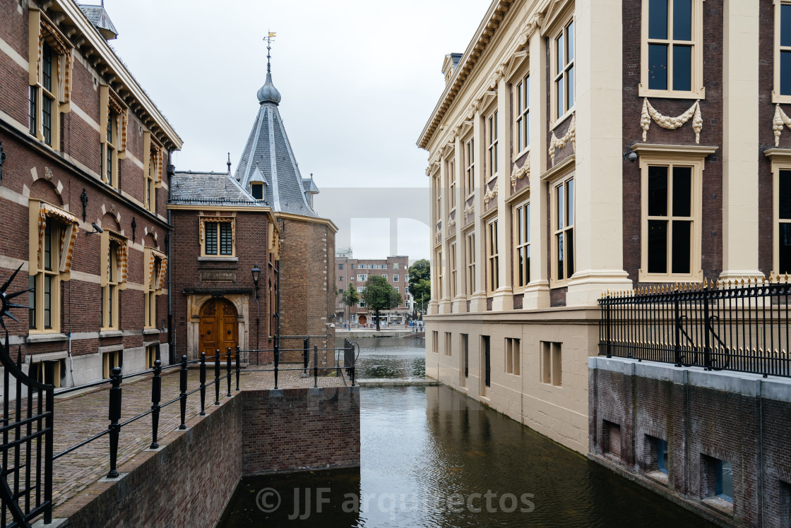 "Binnenhof buildings in The Hague" stock image