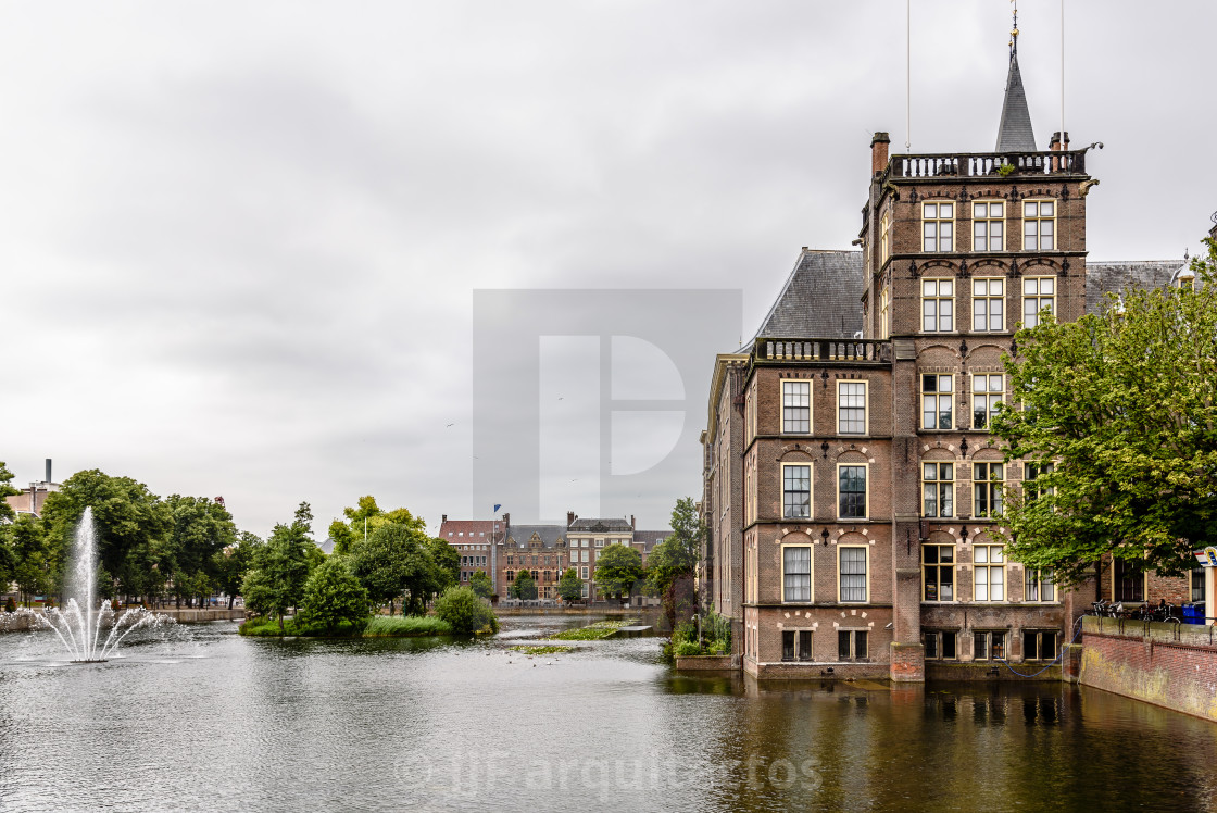 "Binnenhof buildings in The Hague" stock image