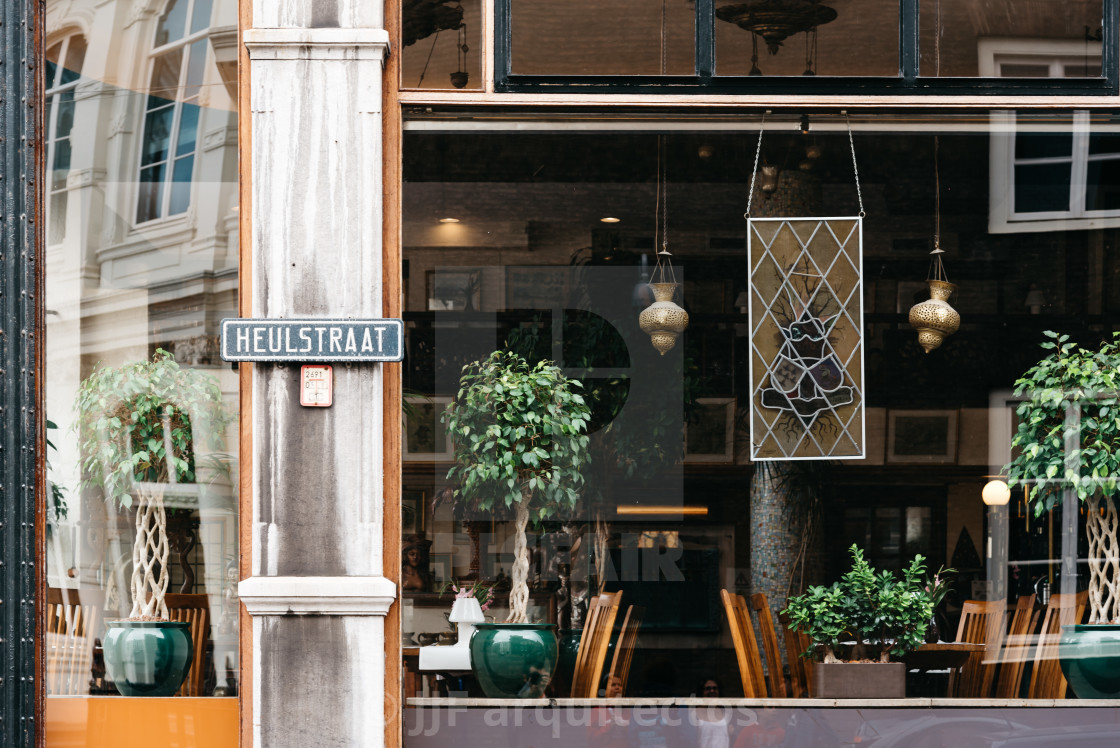 "Beautiful vintage restaurant in The Hague" stock image