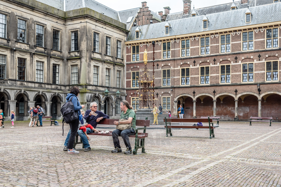 "Binnenhof buildings in The Hague" stock image