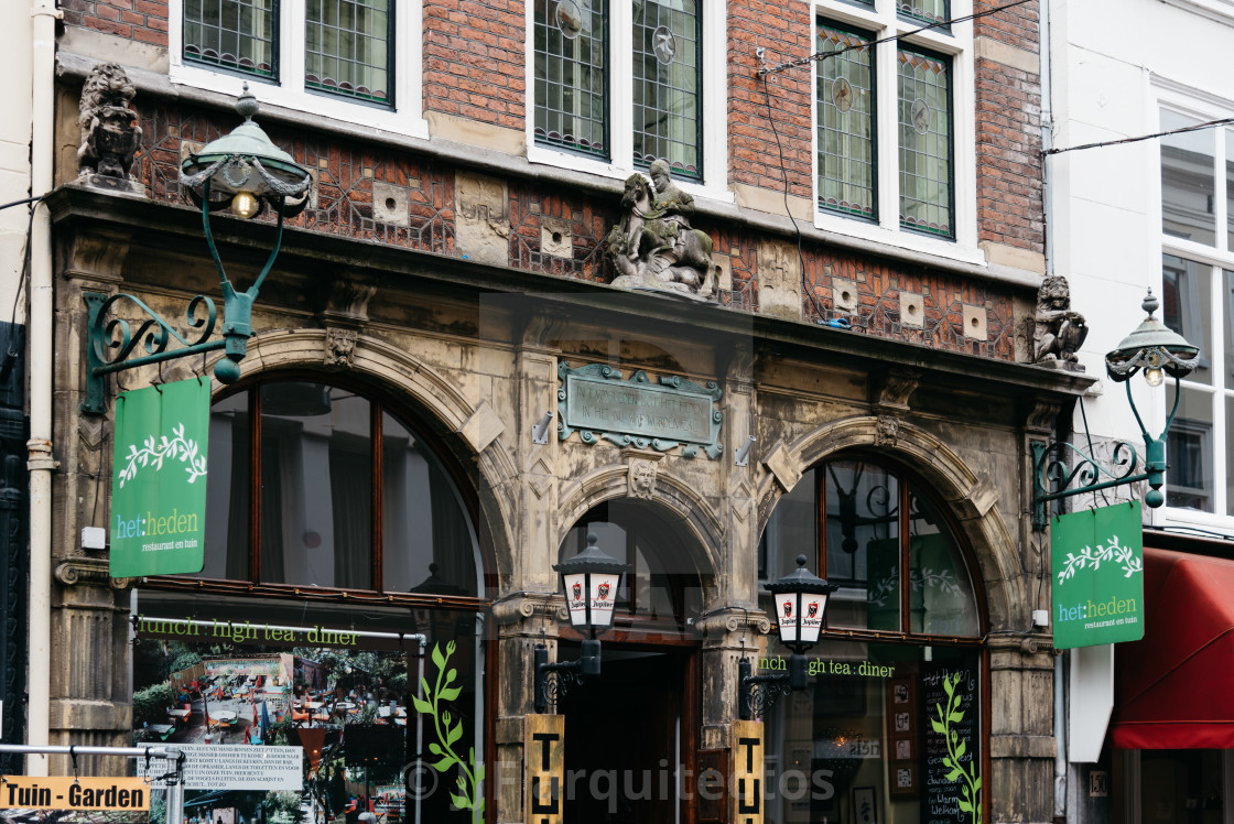 "Beautiful vintage restaurant in The Hague" stock image