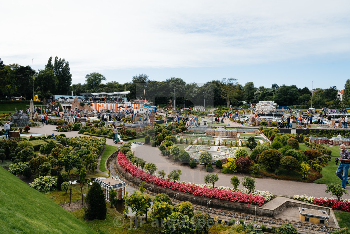 "View of Madurodam, a miniature park." stock image