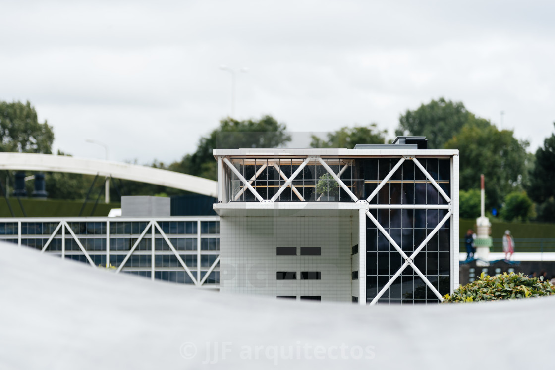 "View of Madurodam, a miniature park." stock image