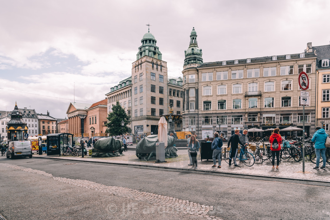 "Cityscape of historical city centre of Copenhagen" stock image