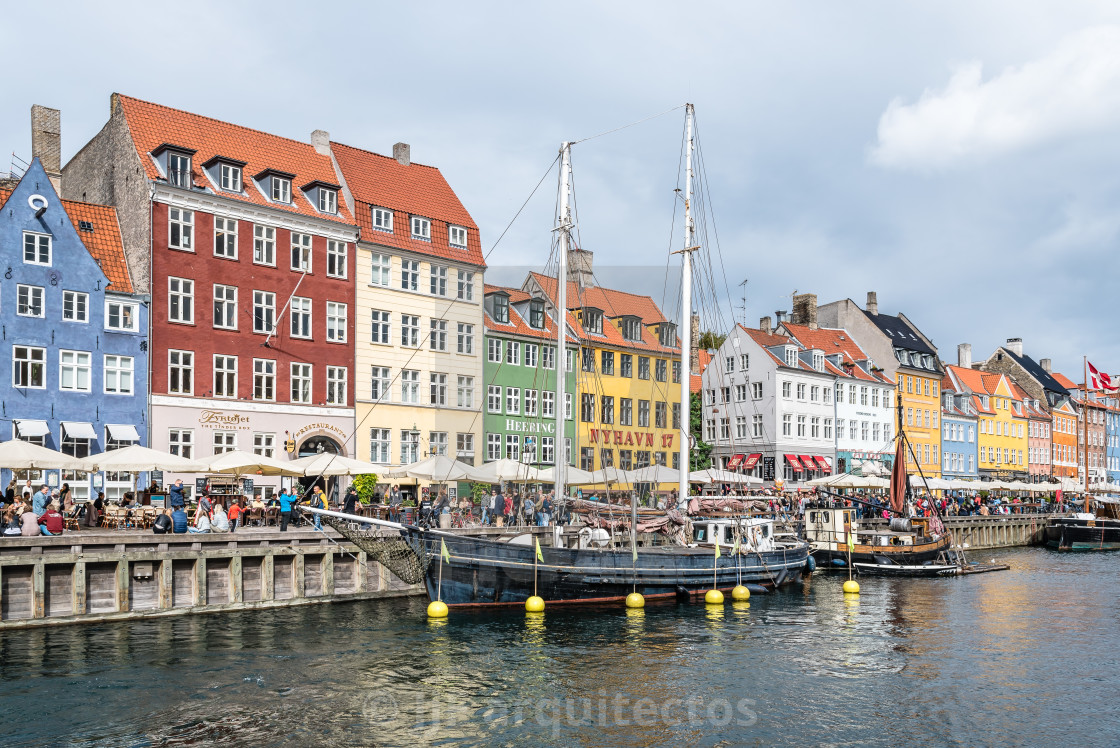 "Nyhavn harbour in Copenhagen" stock image