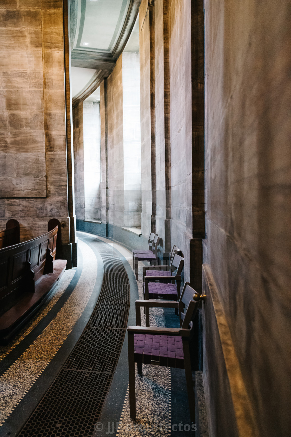 "Interior view of Frederik Church popularly known as The Marble" stock image