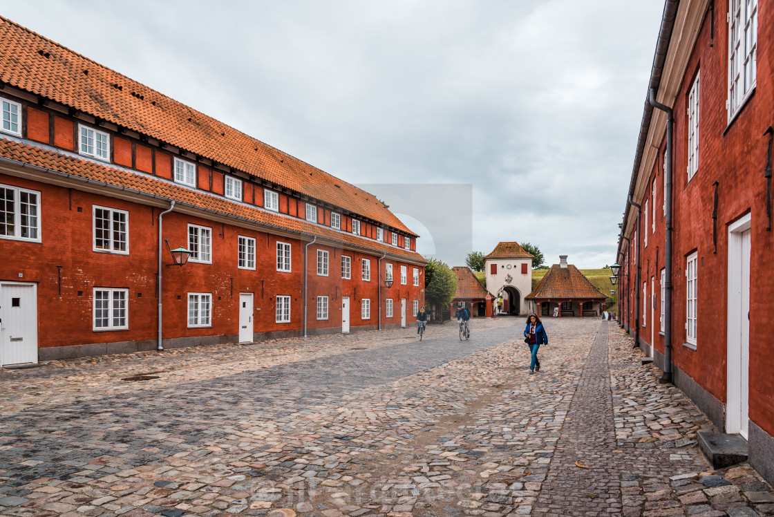 "Kastellet a cloudy day of summer. It is one of the best preserve" stock image