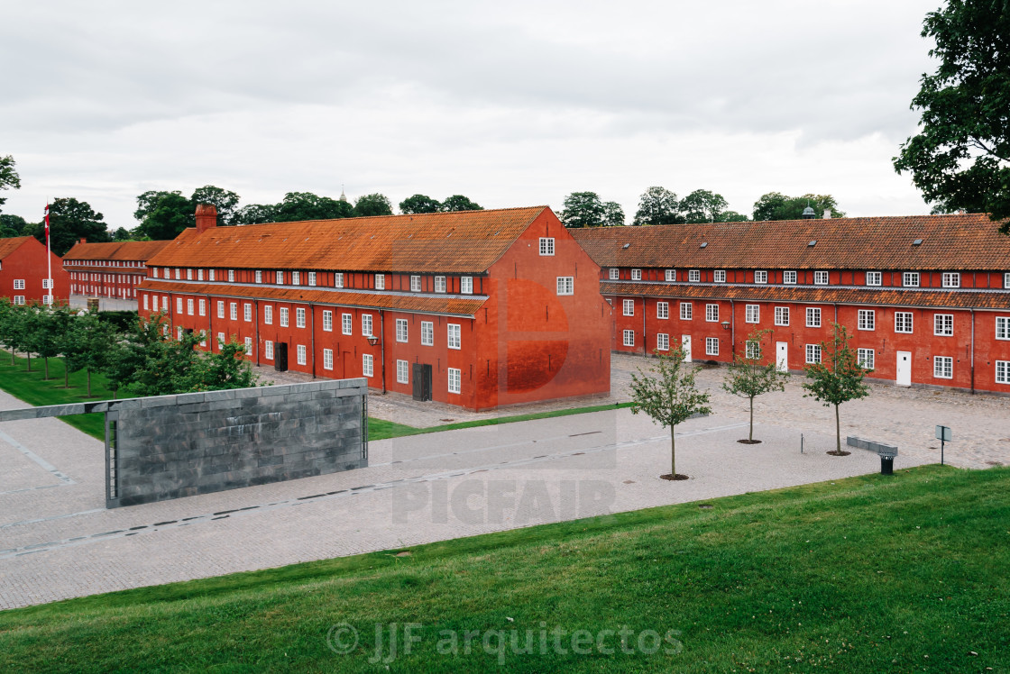 "Kastellet a cloudy day of summer. It is one of the best preserve" stock image