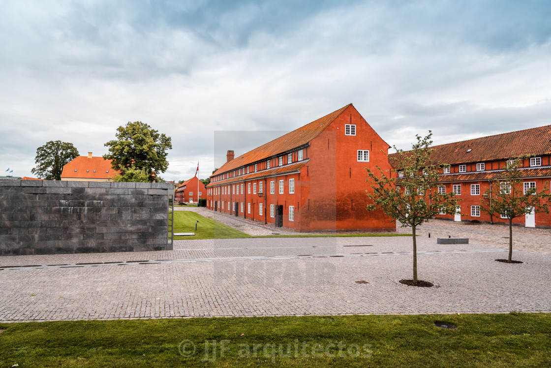 "Kastellet a cloudy day of summer. It is one of the best preserve" stock image