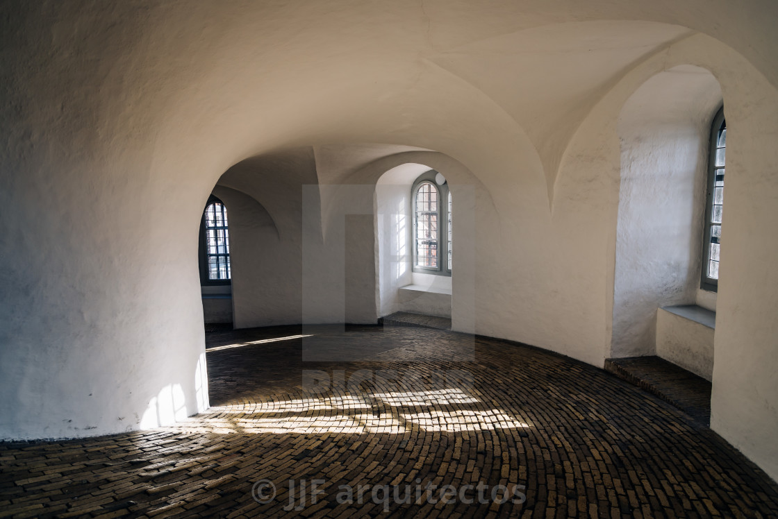 "The Rundetaarn is a tower located in central Copenhagen, it w" stock image