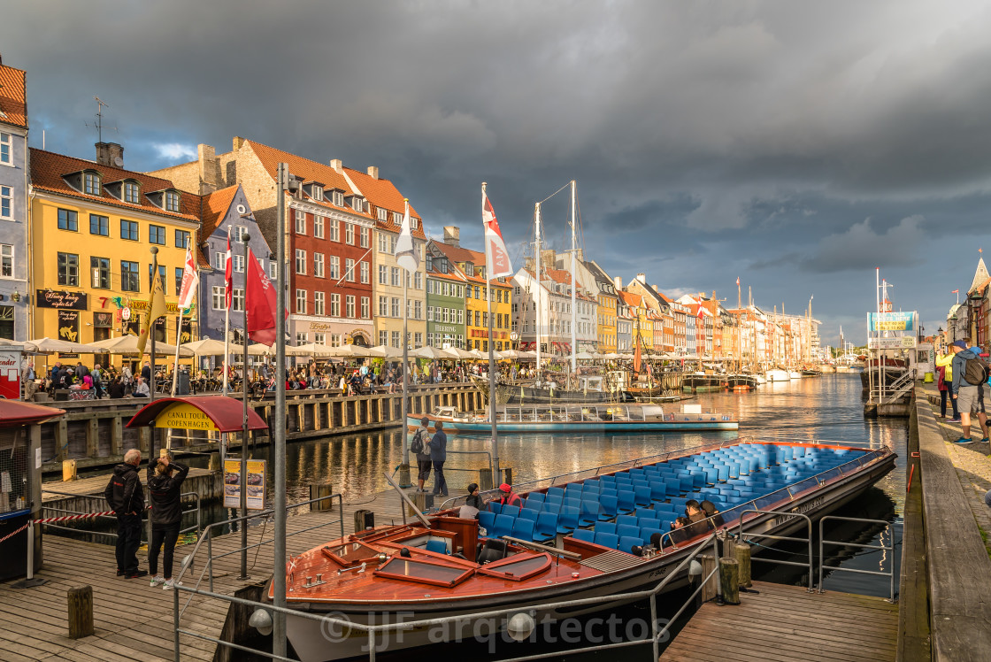 "Nyhavn harbour in Copenhagen" stock image