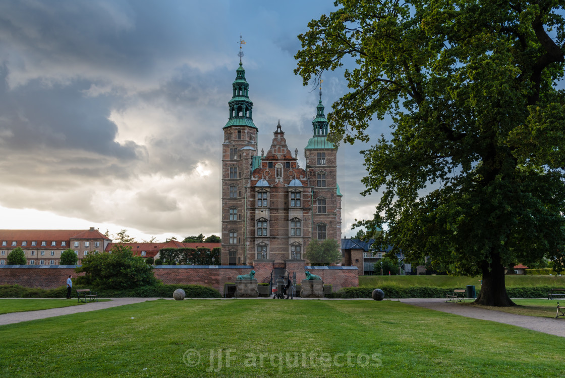 "Rosemborg Castle. It is a renaissance castle located in Copenhag" stock image