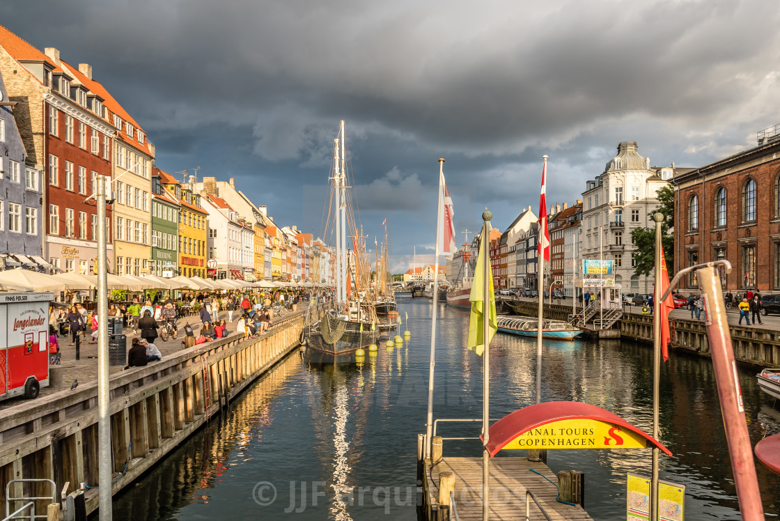 "Nyhavn harbour in Copenhagen" stock image