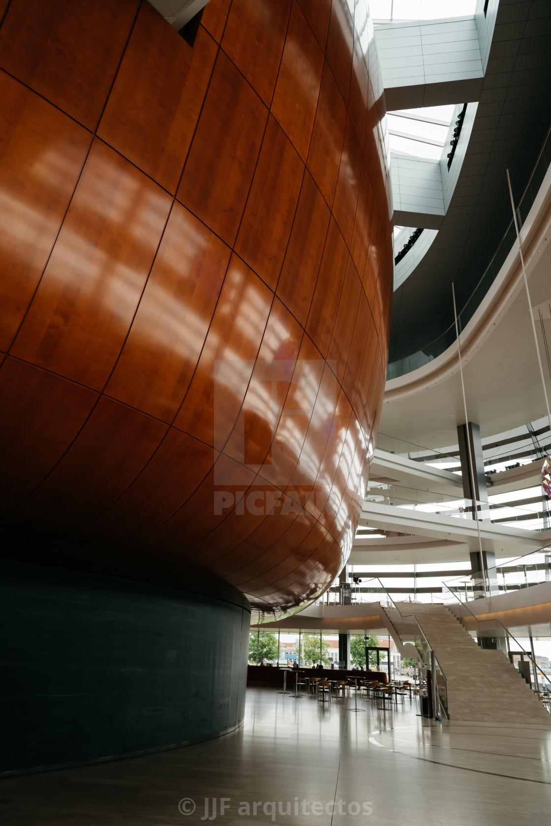 "Interior view of the Copenhagen Opera House" stock image