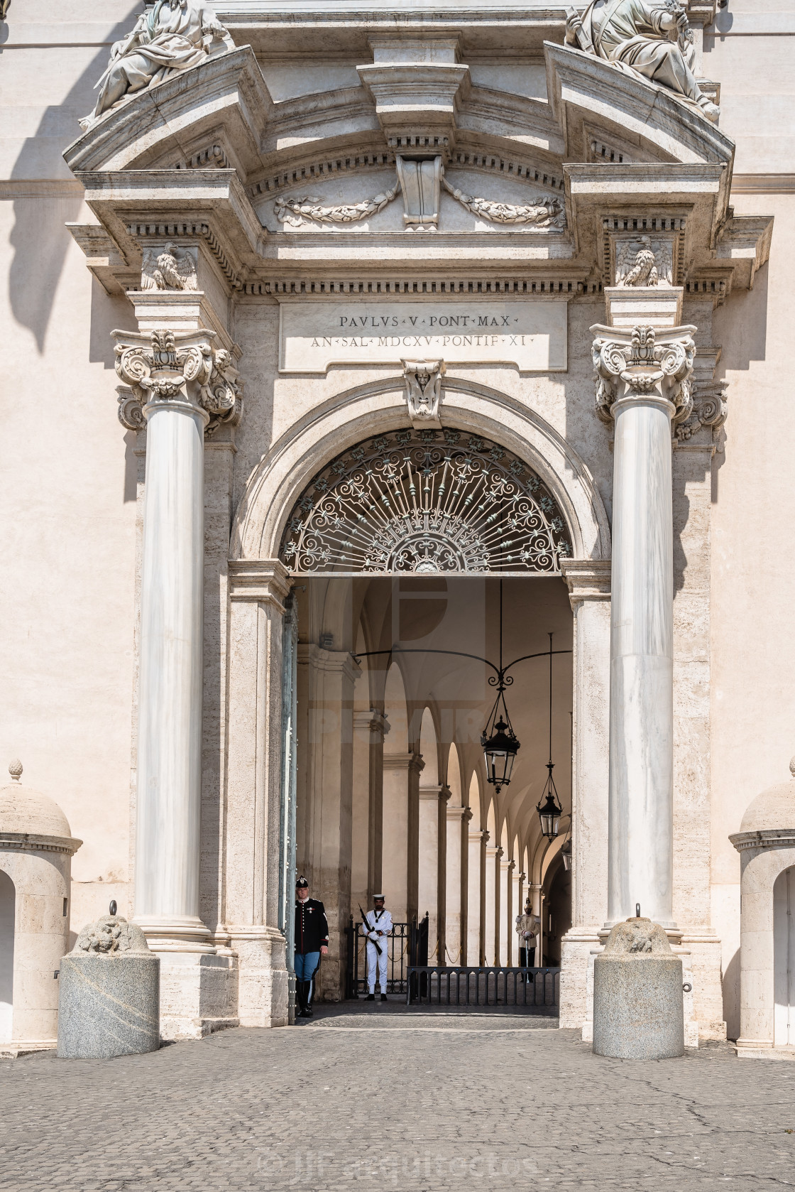 "The Quirinal Palace in Rome" stock image