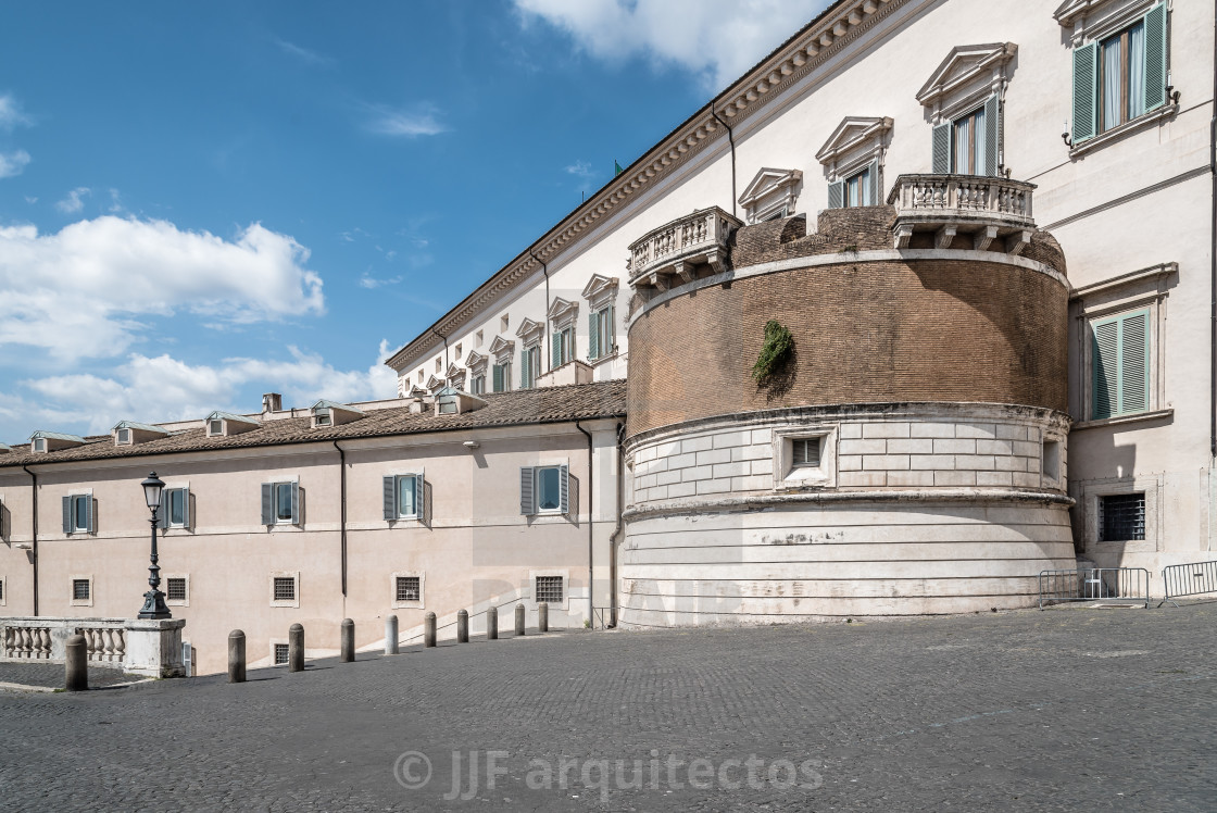 "The Quirinal Palace in Rome" stock image