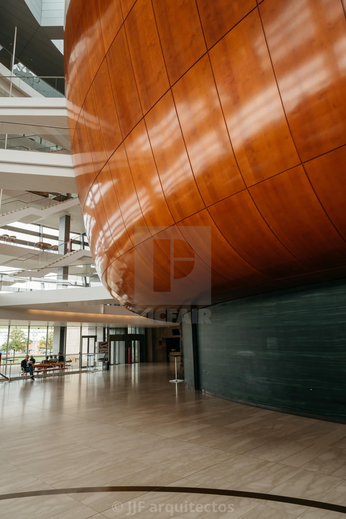 "Interior view of the Copenhagen Opera House" stock image