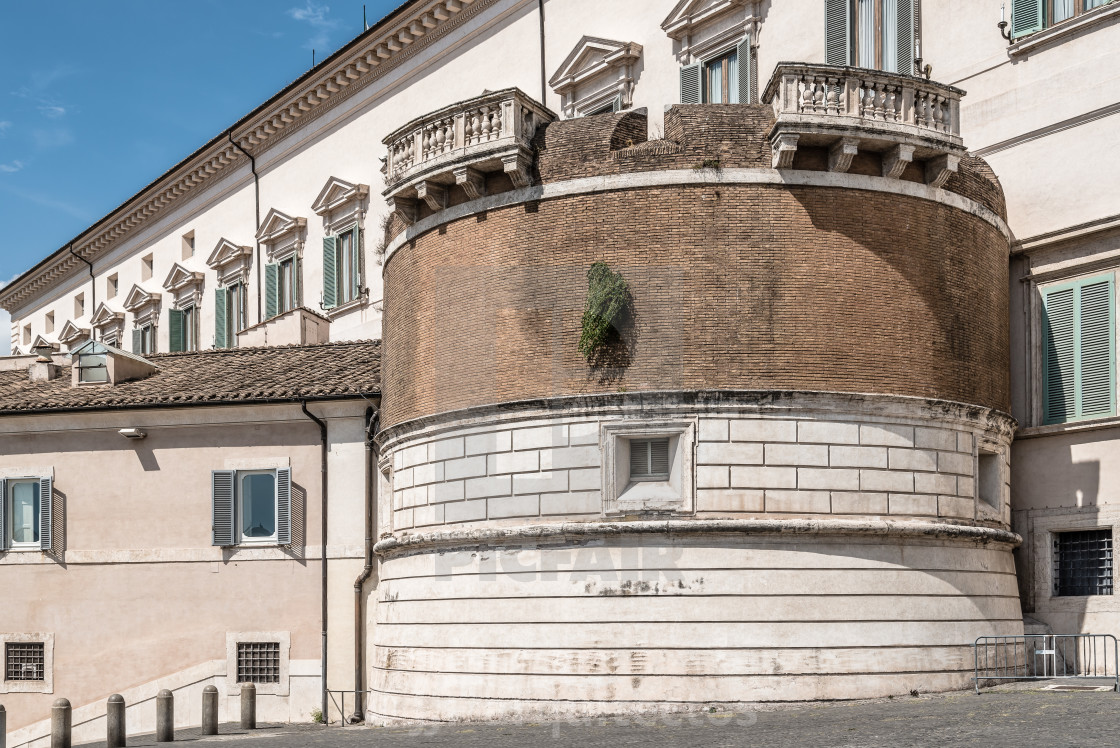 "The Quirinal Palace in Rome" stock image