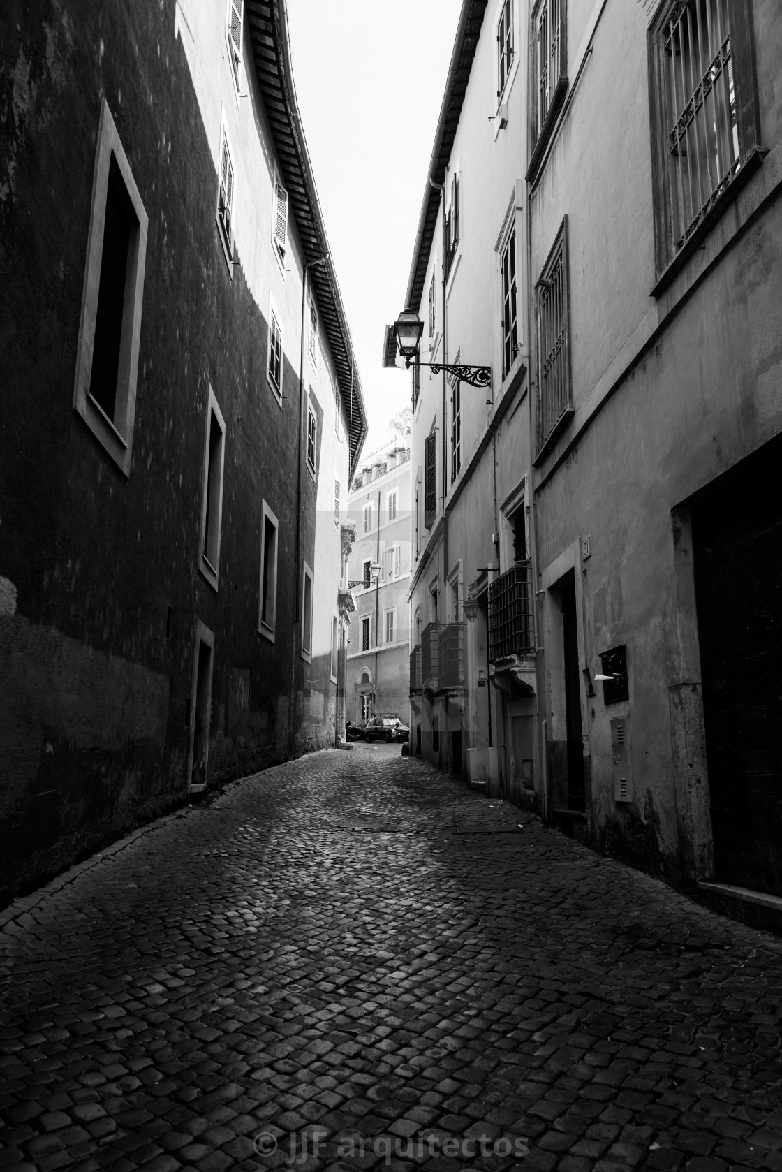 "Street in historical centre of Rome" stock image