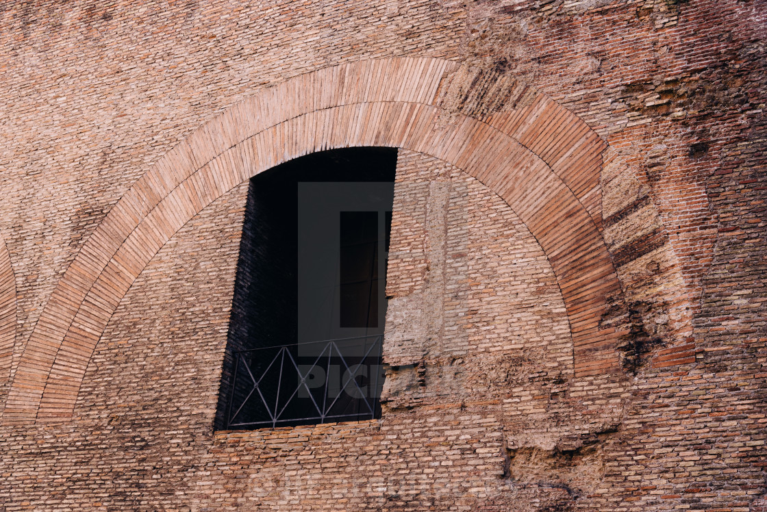 "Outdoor view of Pantheon of Agripa in Rome a sunny summer day" stock image