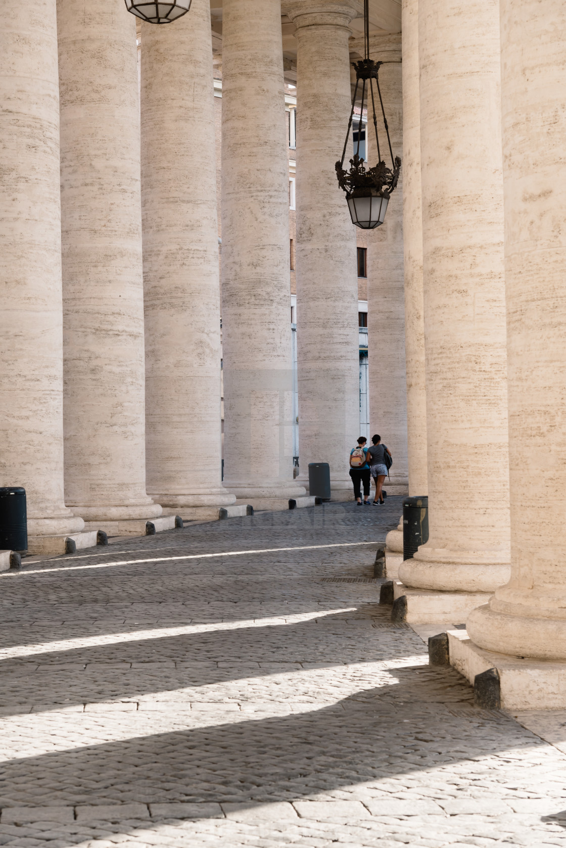 "Colonnade in St Peters Square" stock image