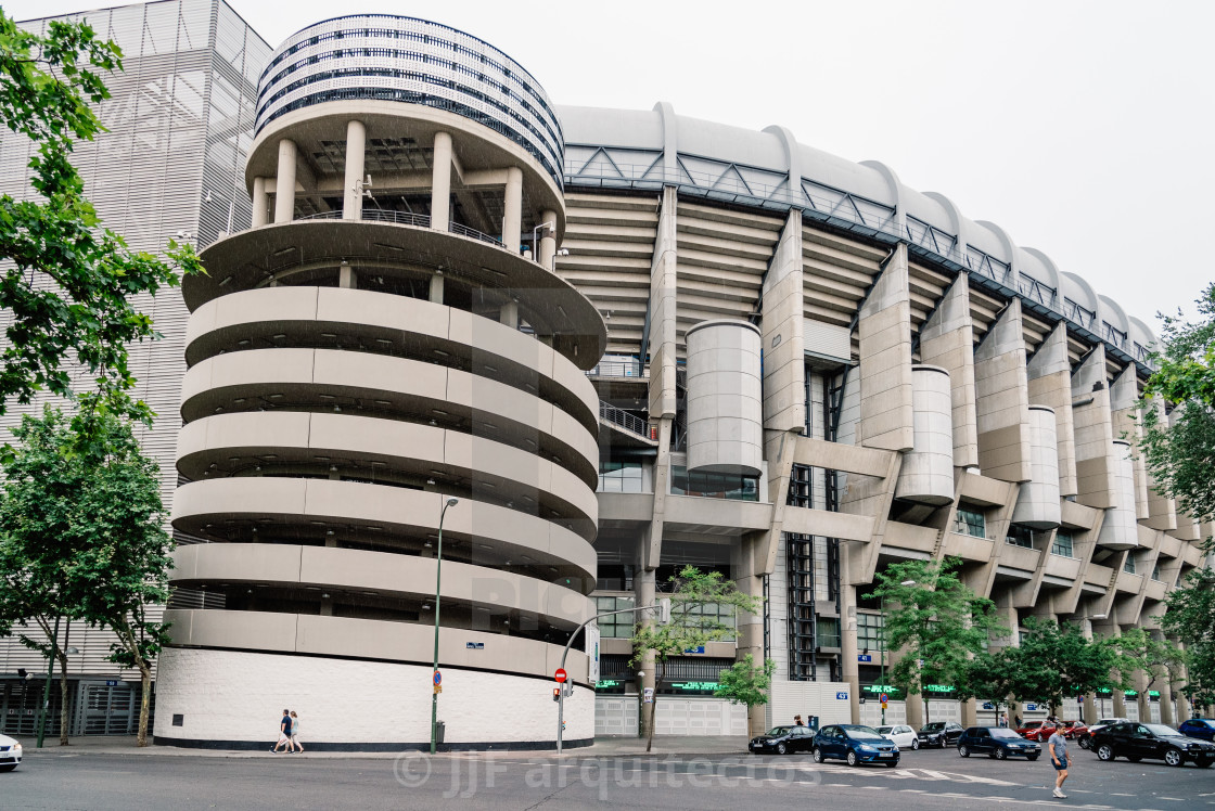 "Santiago Bernabeu Stadium. It is the current home stadium of Rea" stock image