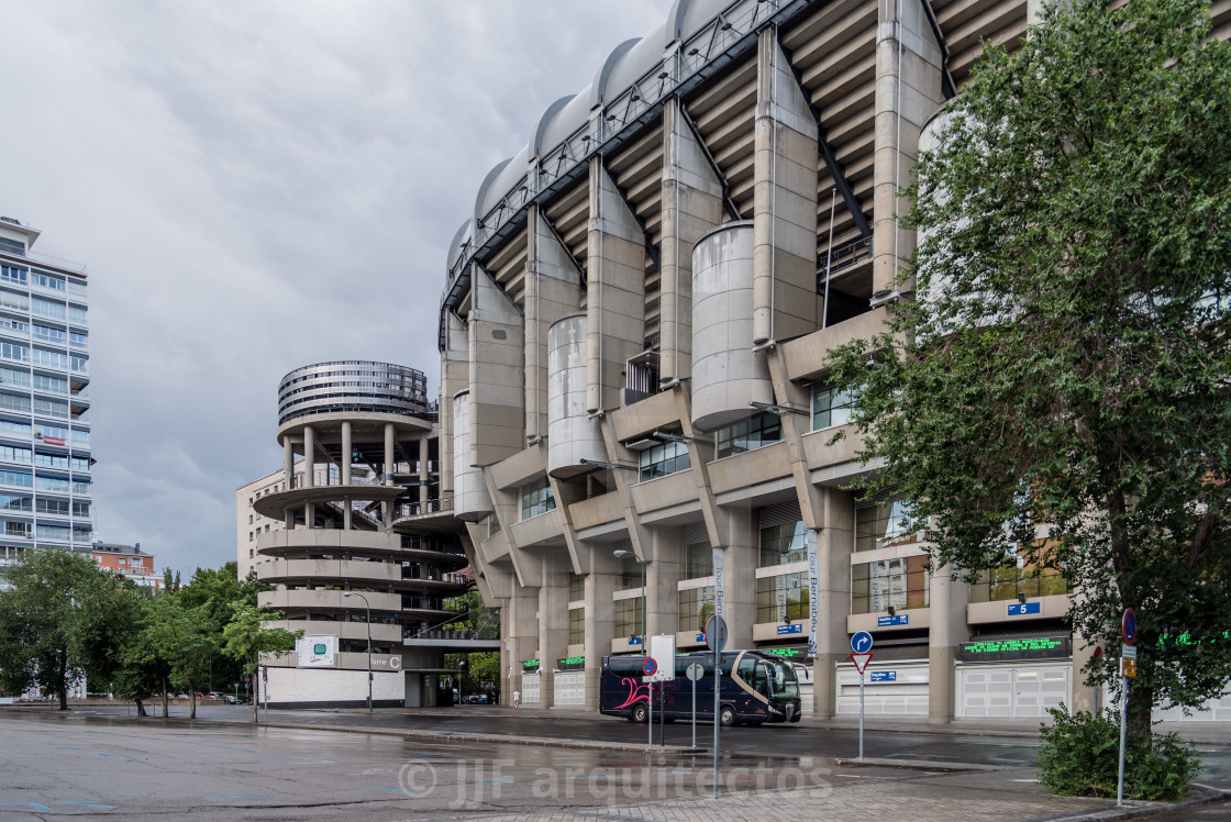 "Santiago Bernabeu Stadium. It is the current home stadium of Rea" stock image