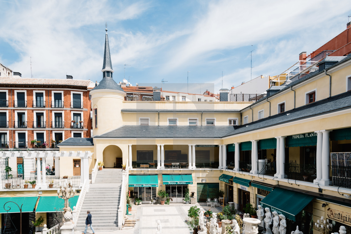 "Antiques in El Rastro in Madrid" stock image