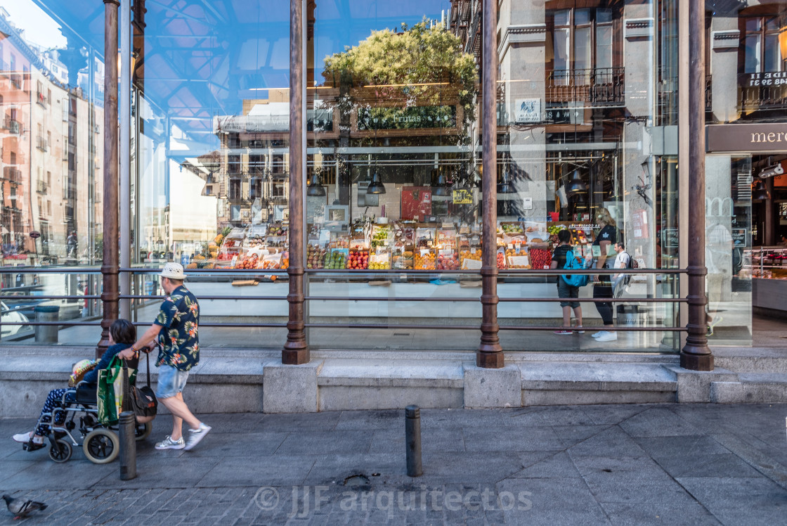 "San Miguel Market in Madrid" stock image