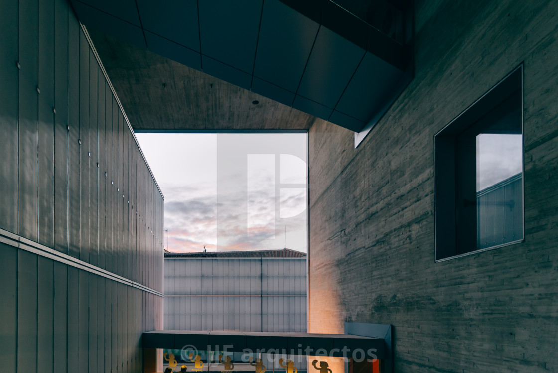 "View of Mercado Barcelo in Madrid" stock image