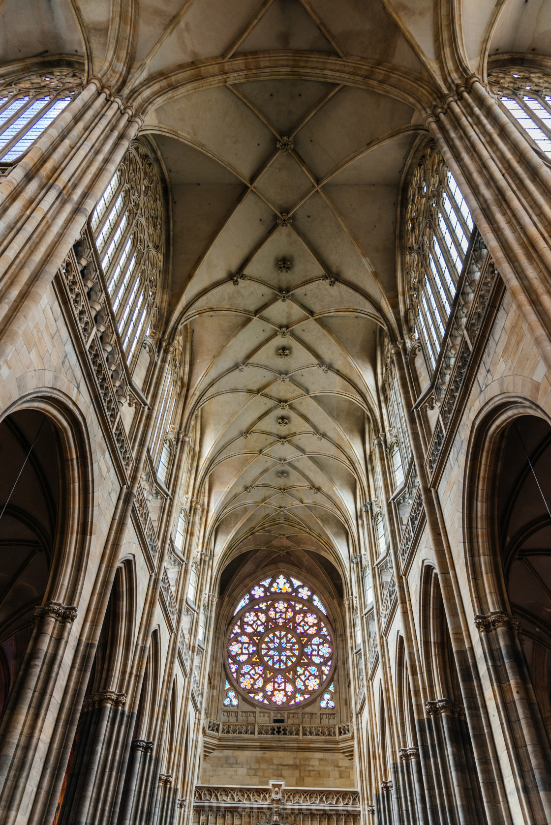 "St. Vitus Cathedral in Prague" stock image