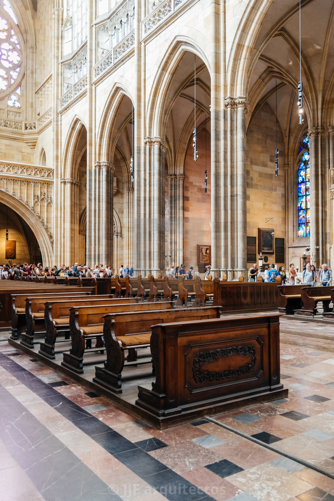 "St. Vitus Cathedral in Prague" stock image