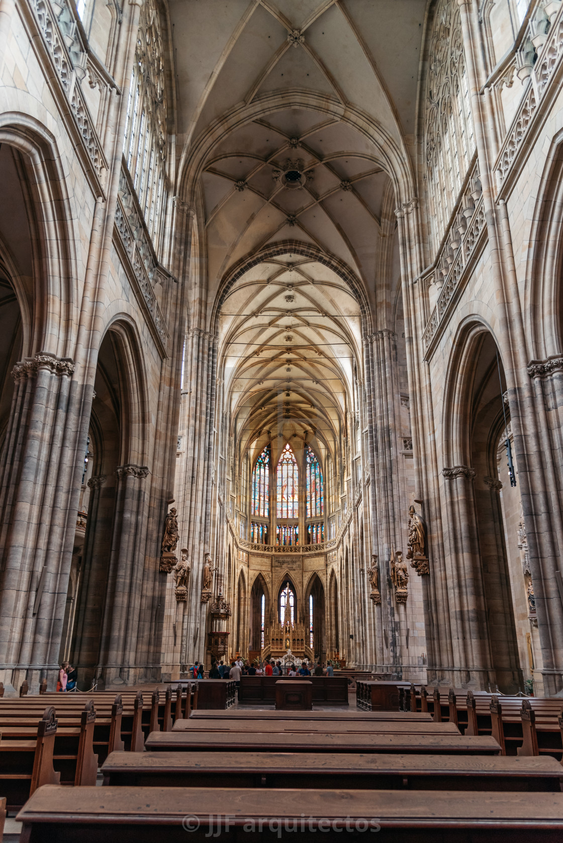 "St. Vitus Cathedral in Prague" stock image