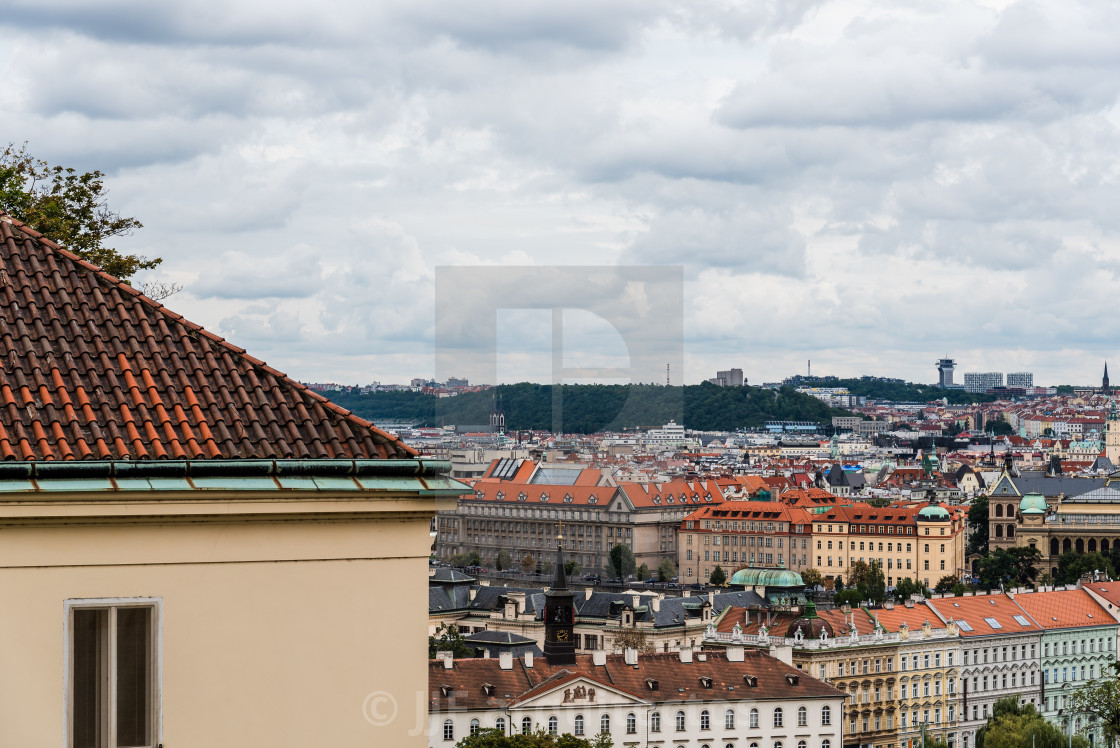 "Cityscape of Prague from Mala Strana" stock image