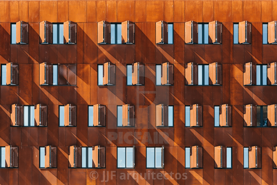 "Detail of modern architecture building" stock image