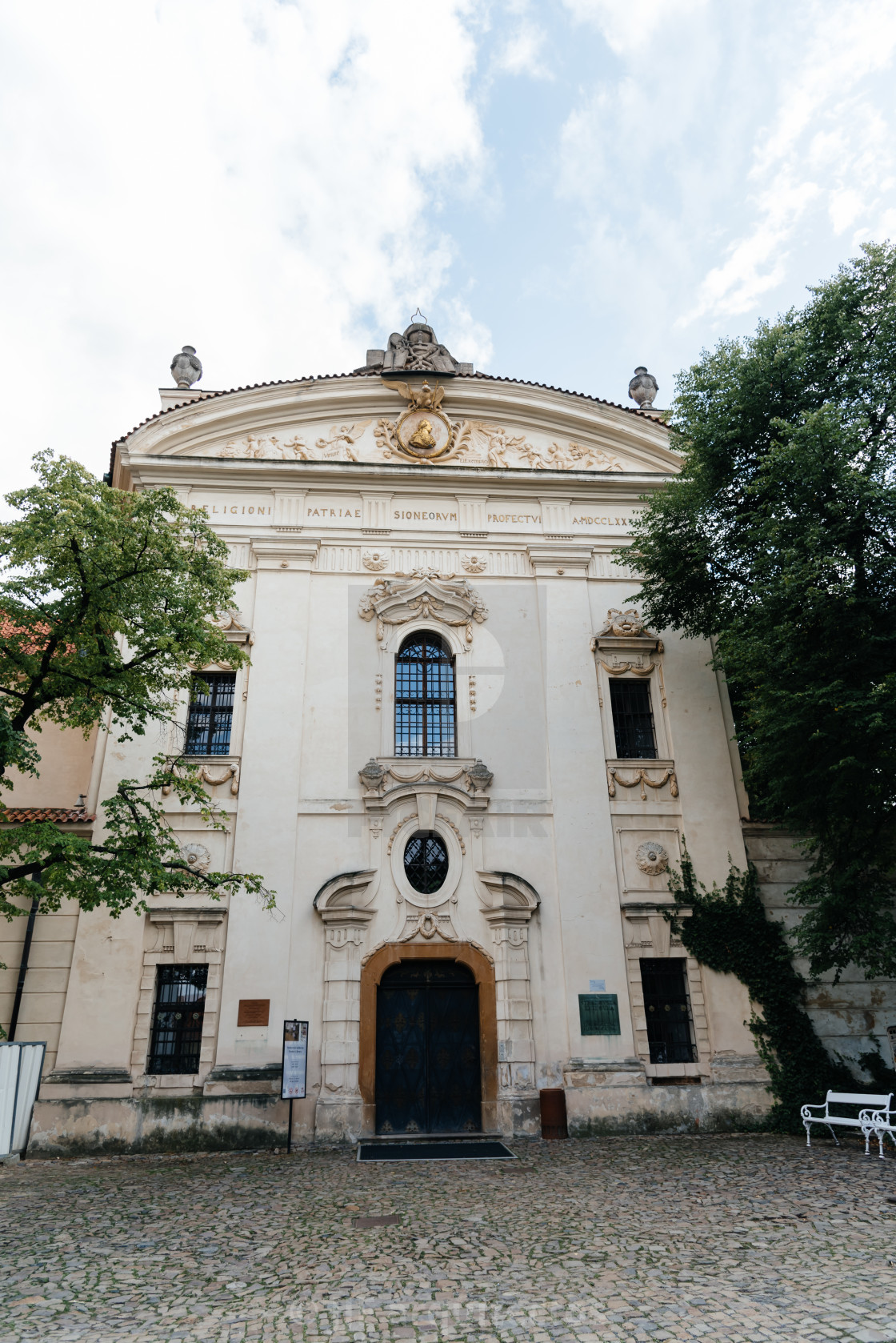 "Church of Strahov Monastery in Prague" stock image