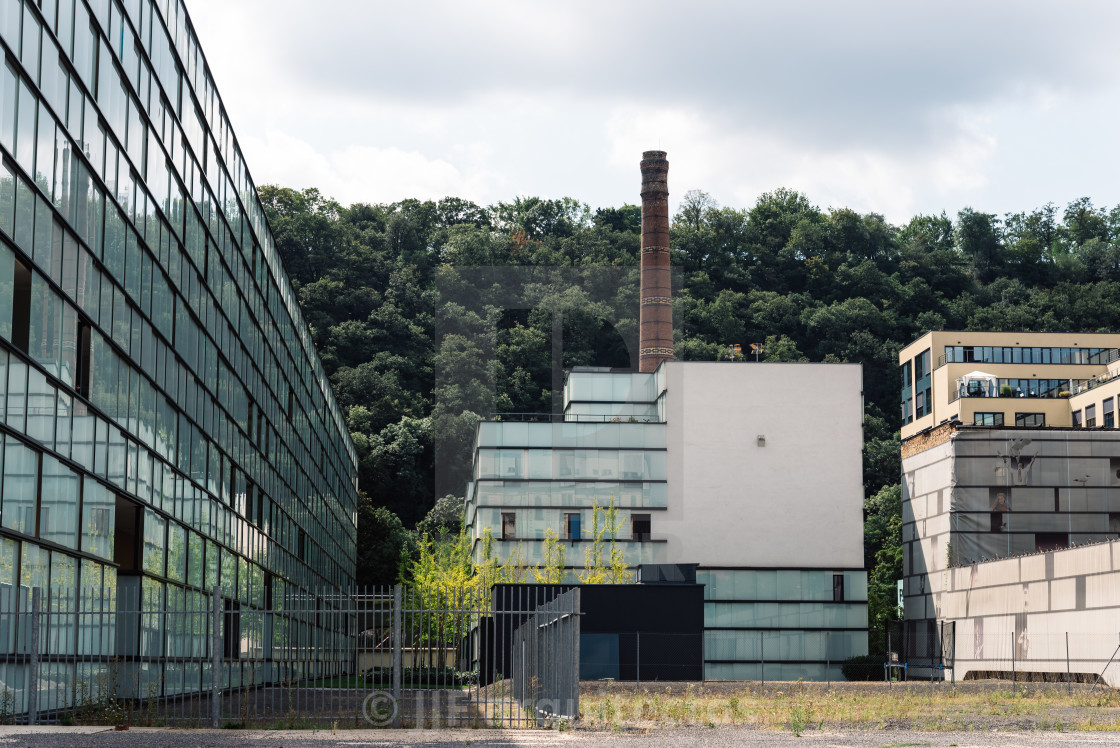 "Industrial buildings in Prague" stock image