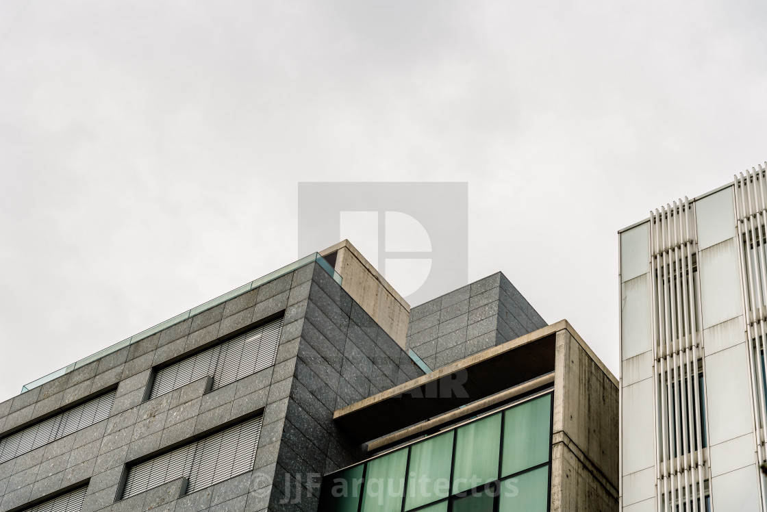 "Modern architecture buildings in Madrid" stock image