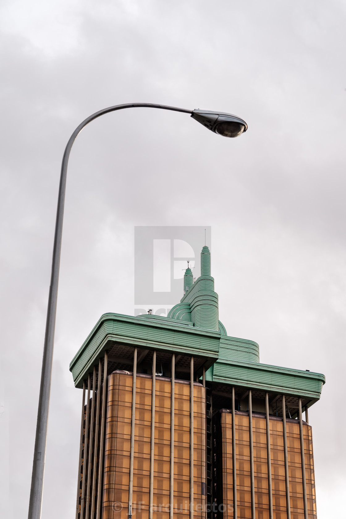 "Modern architecture building in Madrid" stock image